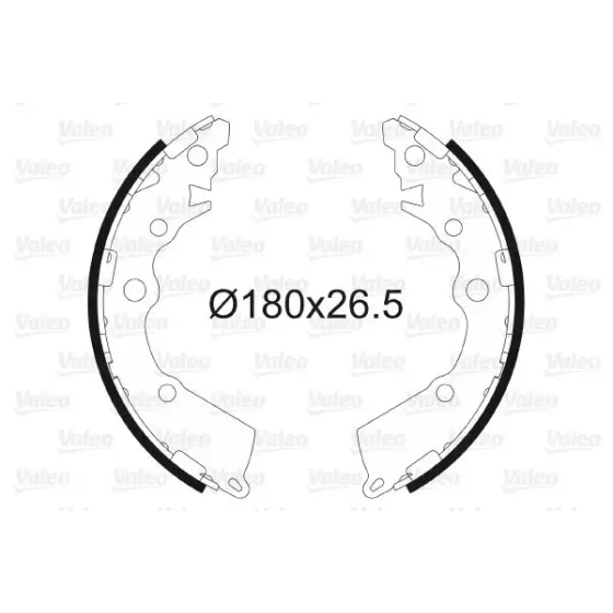 Valeo Arka Fren Balatası – 564152 / OEM 583501YA00 ürün görseli