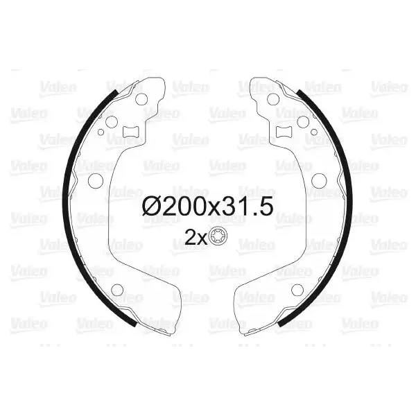 Valeo Arka Fren Balatası – 564160 / OEM 5320063J02