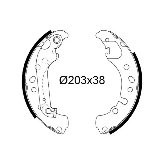 Valeo Arka Fren Balatası – 564295 / OEM KTH1BC2200AB ürün görseli