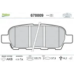 Valeo Arka Fren Balatası – 670009