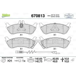 Valeo Arka Fren Balatası – 670813 / OEM A1634200520