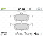 Valeo Arka Fren Balatası – 671408 / OEM 1647875880