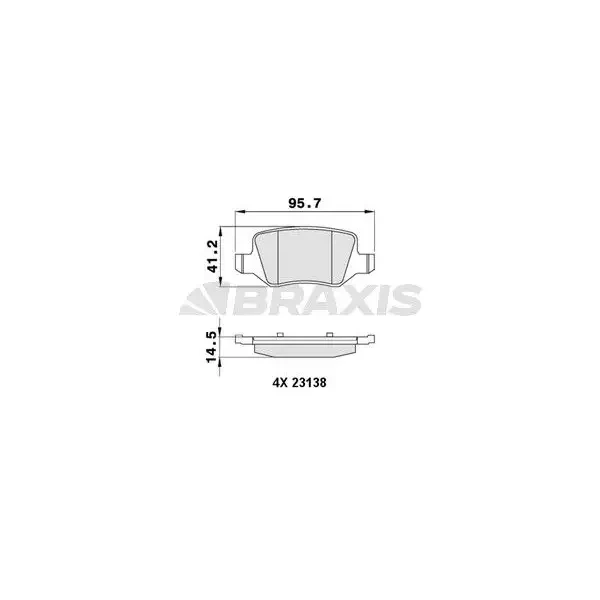 Braxis Arka Fren Balatası – AA0047