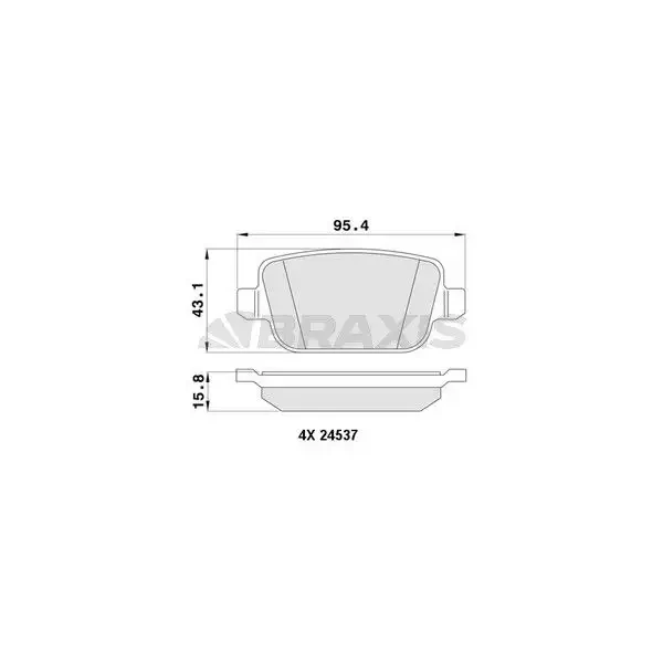 Braxis Arka Fren Balatası – AA0062