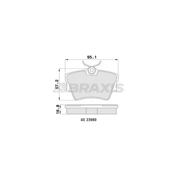 Braxis Arka Fren Balatası – AA0070
