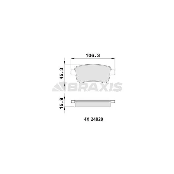 Braxis Arka Fren Balatası – AA0087