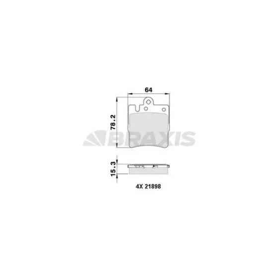 Braxis Arka Fren Balatası – AA0104 ürün görseli