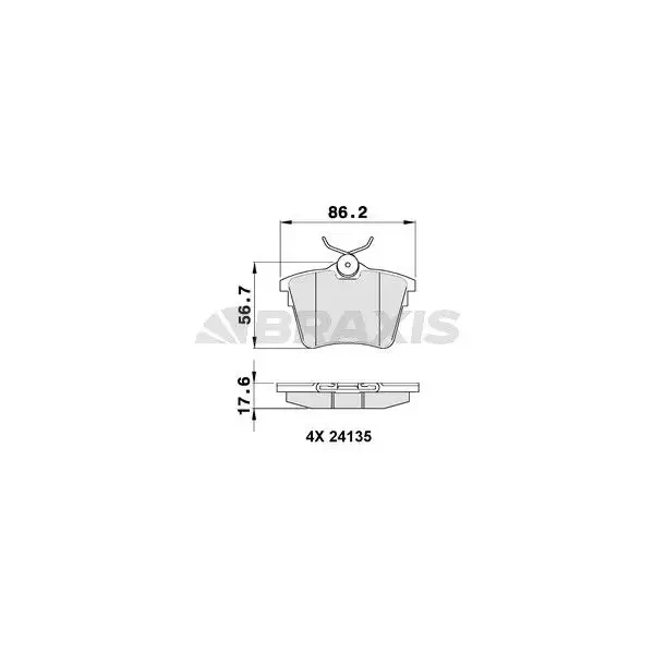 Braxis Arka Fren Balatası – AA0105