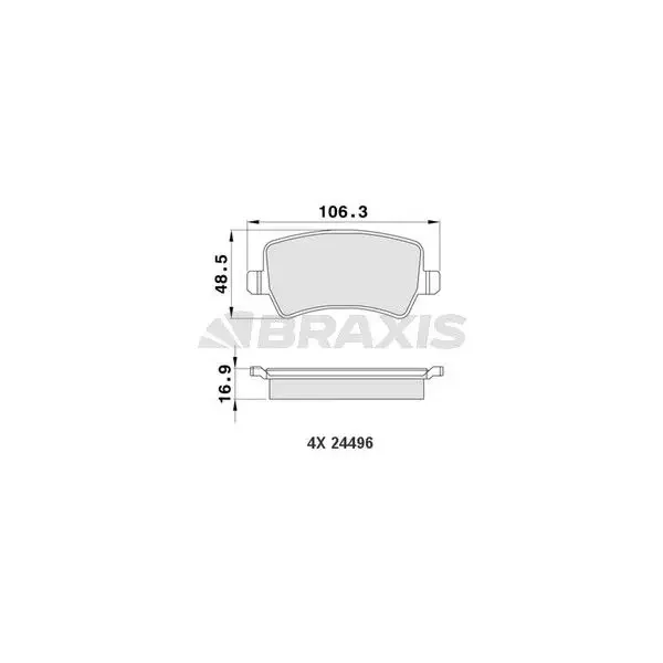 Braxis Arka Fren Balatası – AA0119