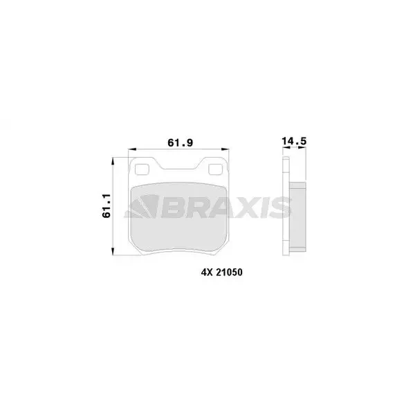 Braxis Arka Fren Balatası – AA0125