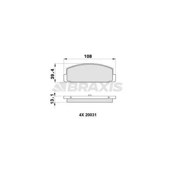Braxis Arka Fren Balatası – AA0131