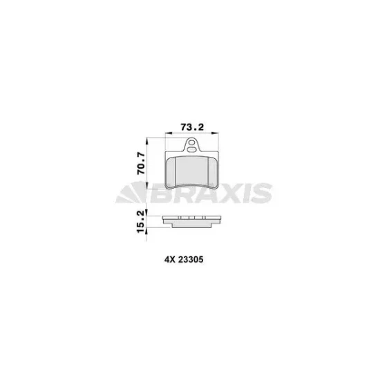 Braxis Arka Fren Balatası – AA0132 ürün görseli