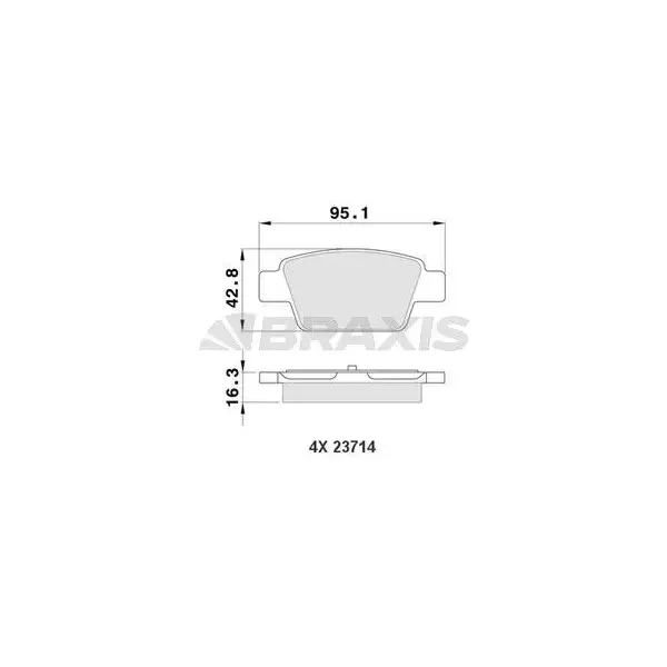Braxis Arka Fren Balatası – AA0154
