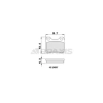 Braxis Arka Fren Balatası – AA0218 / OEM A0004209820