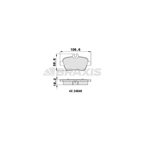 Braxis Arka Fren Balatası – AA0235