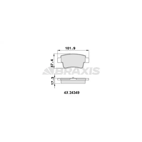 Braxis Arka Fren Balatası – AA0256