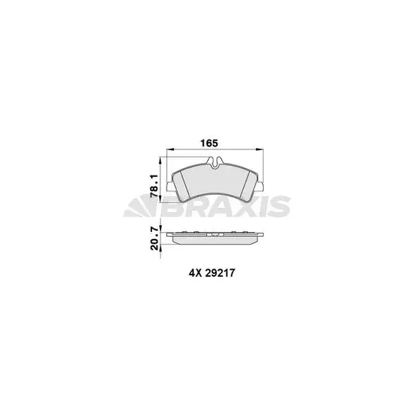 Braxis Arka Fren Balatası – AA0257