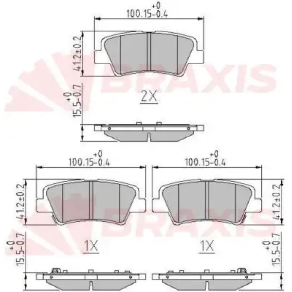 Braxis Arka Fren Balatası – AA0602