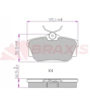 Braxis Arka Fren Balatası – AA0608