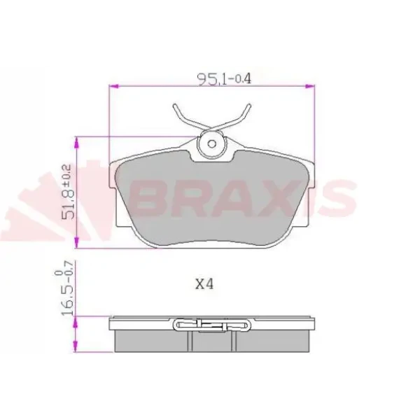 Braxis Arka Fren Balatası – AA0608