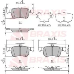 Braxis Arka Fren Balatası – AA0647 / OEM DG9C2M007HA