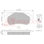 Braxis Arka Fren Balatası – AA0672 / OEM 440608235R