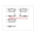 Braxis Arka Fren Balatası – AA0751 / OEM 58302H8A08