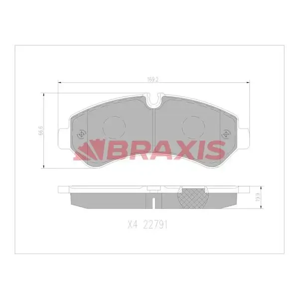 Braxis Arka Fren Balatası – AA0755