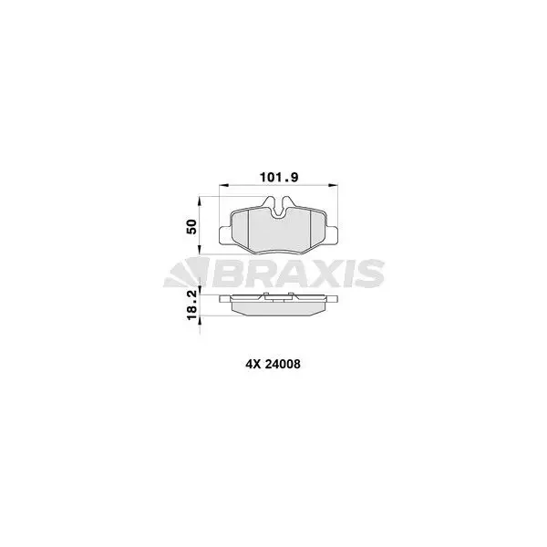 Braxis Arka Fren Balatası – AB0164