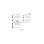 Braxis Arka Fren Balatası – AB0236