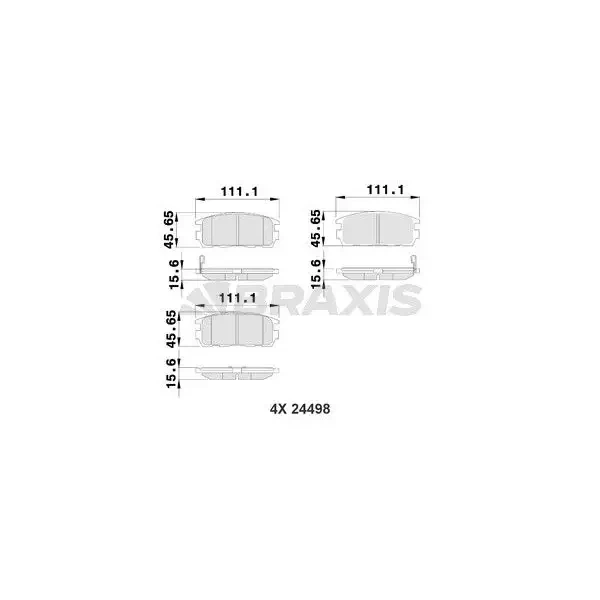 Braxis Arka Fren Balatası – AB0236