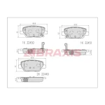 Braxis Arka Fren Balatası – AB0609 / OEM 77367717