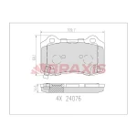 Braxis Arka Fren Balatası – AB0613