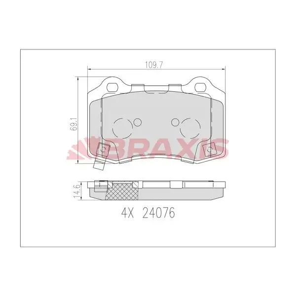 Braxis Arka Fren Balatası – AB0613
