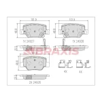 Braxis Arka Fren Balatası – AB0618 / OEM 044660F010