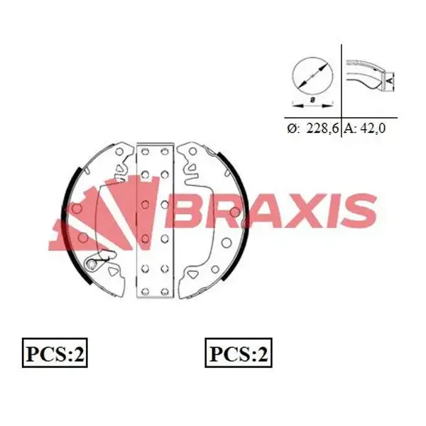 Braxis Arka Fren Balatası – AC0002