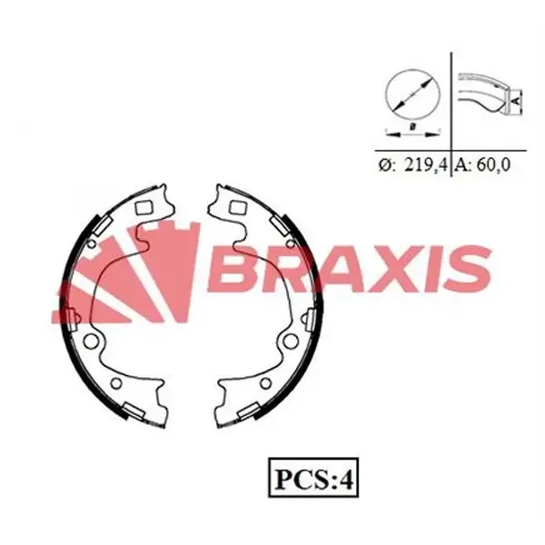 Braxis Arka Fren Balatası – AC0082 / OEM 5830547A00
