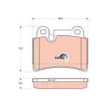 TRW Arka Fren Balatası – GDB1722 / OEM 7L6698451B