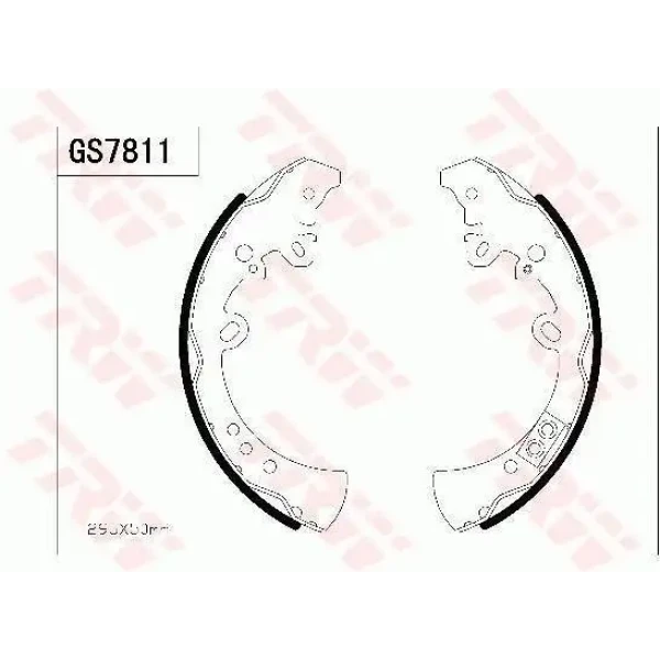 TRW Arka Fren Balatası – GS7811 / OEM 044950K070