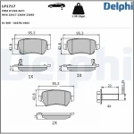 Delphi Arka Fren Balatası – LP1717