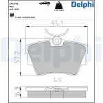 Delphi Arka Fren Balatası – LP1745