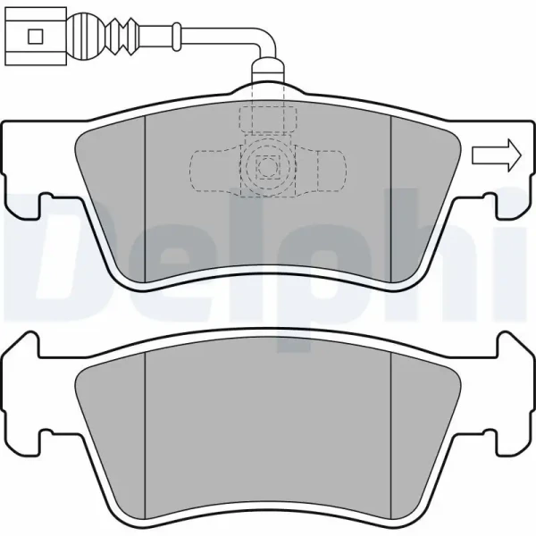 Delphi Arka Fren Balatası – LP2086 / OEM 7L6698451