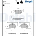 Delphi Arka Fren Balatası – LP3607