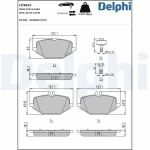 Delphi Arka Fren Balatası – LP3622