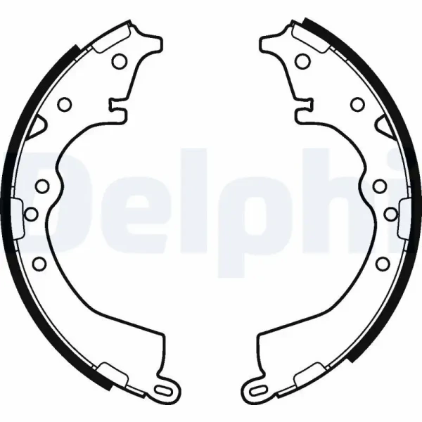 Delphi Arka Fren Balatası – LS2126 / OEM 0449528080