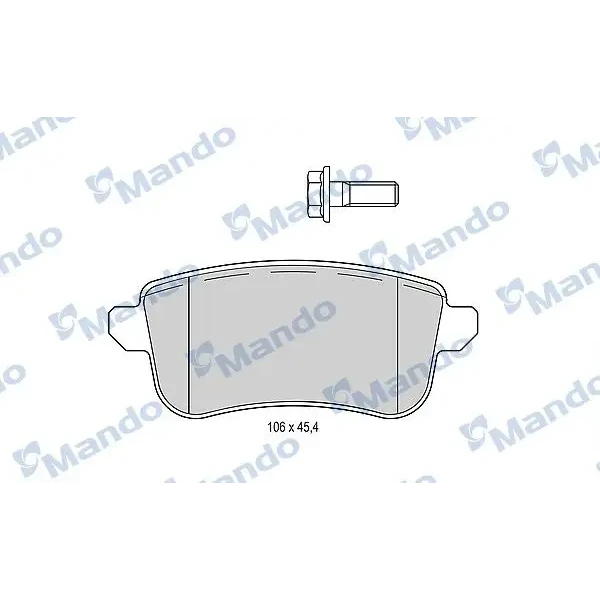 Mando Arka Fren Balatası – MBF015295 / OEM 440606082R