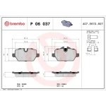 Brembo Arka Fren Balatası – P06037