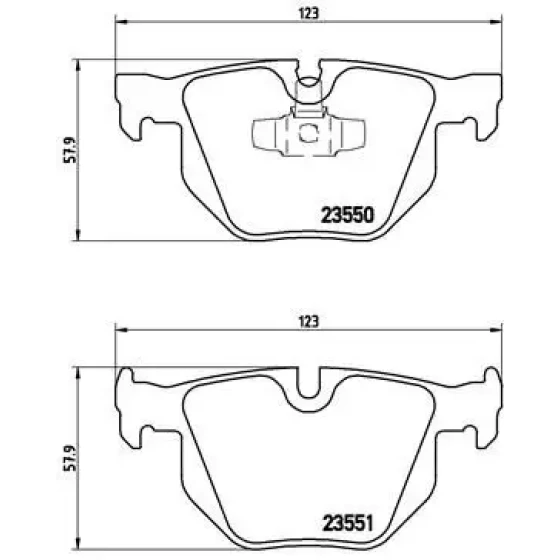 Brembo Arka Fren Balatası – P06039 ürün görseli
