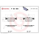Brembo Arka Fren Balatası – P06094