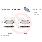 Brembo Arka Fren Balatası – P18024